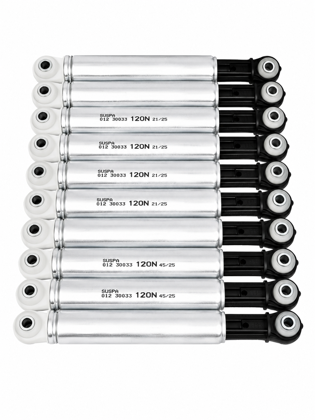 5 Satz Suspa Stossdämpfer 120N für Miele Waschmaschine W700 W800 W900 Serie Sparpaket Kundendienst