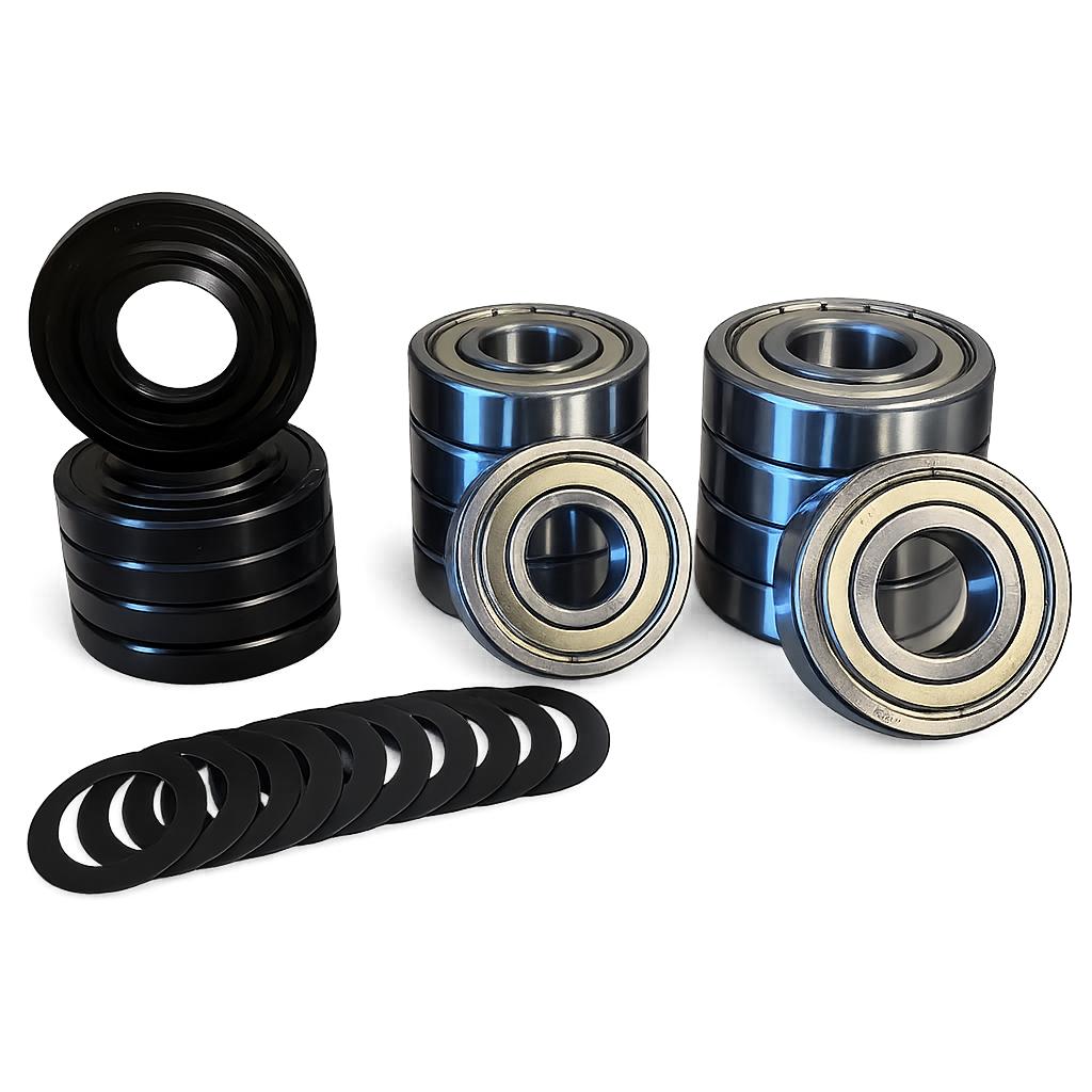 5x Lagersatz Trommellager für Miele Waschmaschinen W700 W800 W900 + softtronic W400 Kundendienst